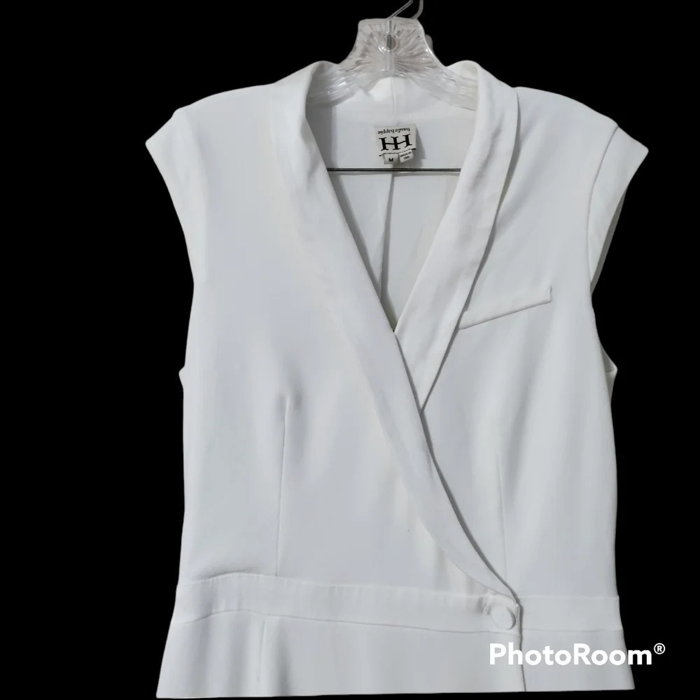 Haute Hippie Tuxedo Gown In Swan Size Medium - Picture 6 of 11